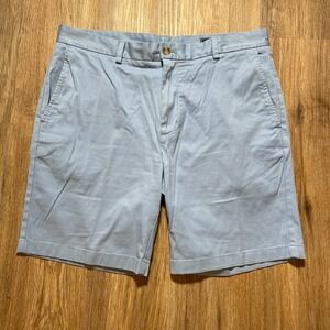 Vineyard‎ Vines Mens Chino Breaker Shorts Size 36 Blue Flat Front Pockets Casual